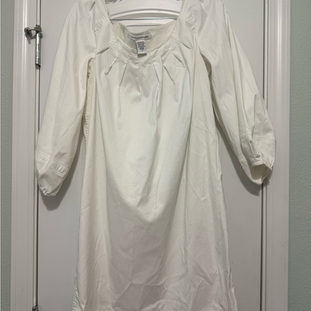 Diane Von Furstenberg Cream Pleated Dress